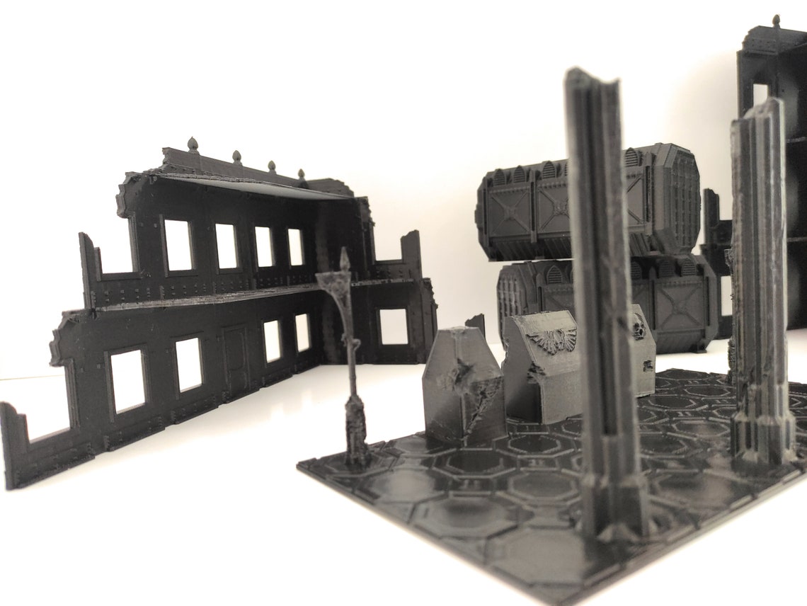 Warhammer 40k Scenery 3D Printed Terrain Easy to Paint for WTC - Etsy