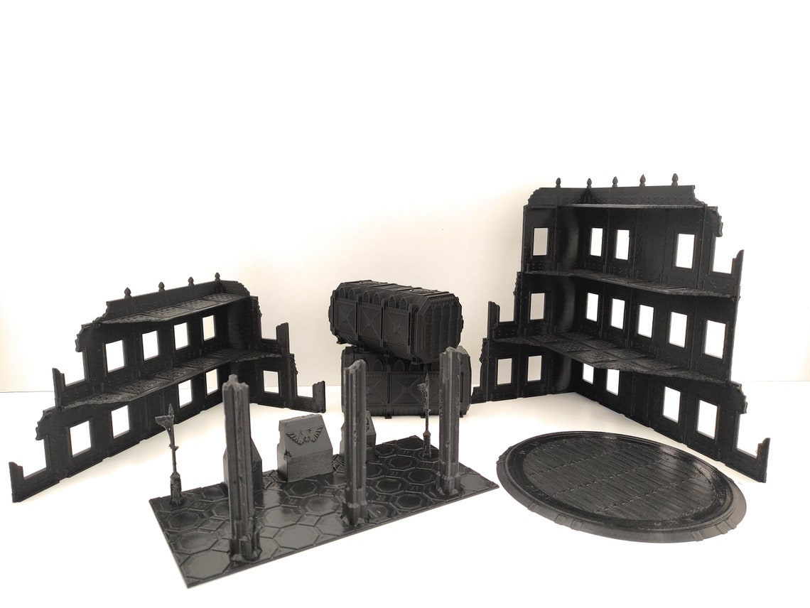 Warhammer 40k Scenery 3D Printed Terrain Easy to Paint for WTC - Etsy