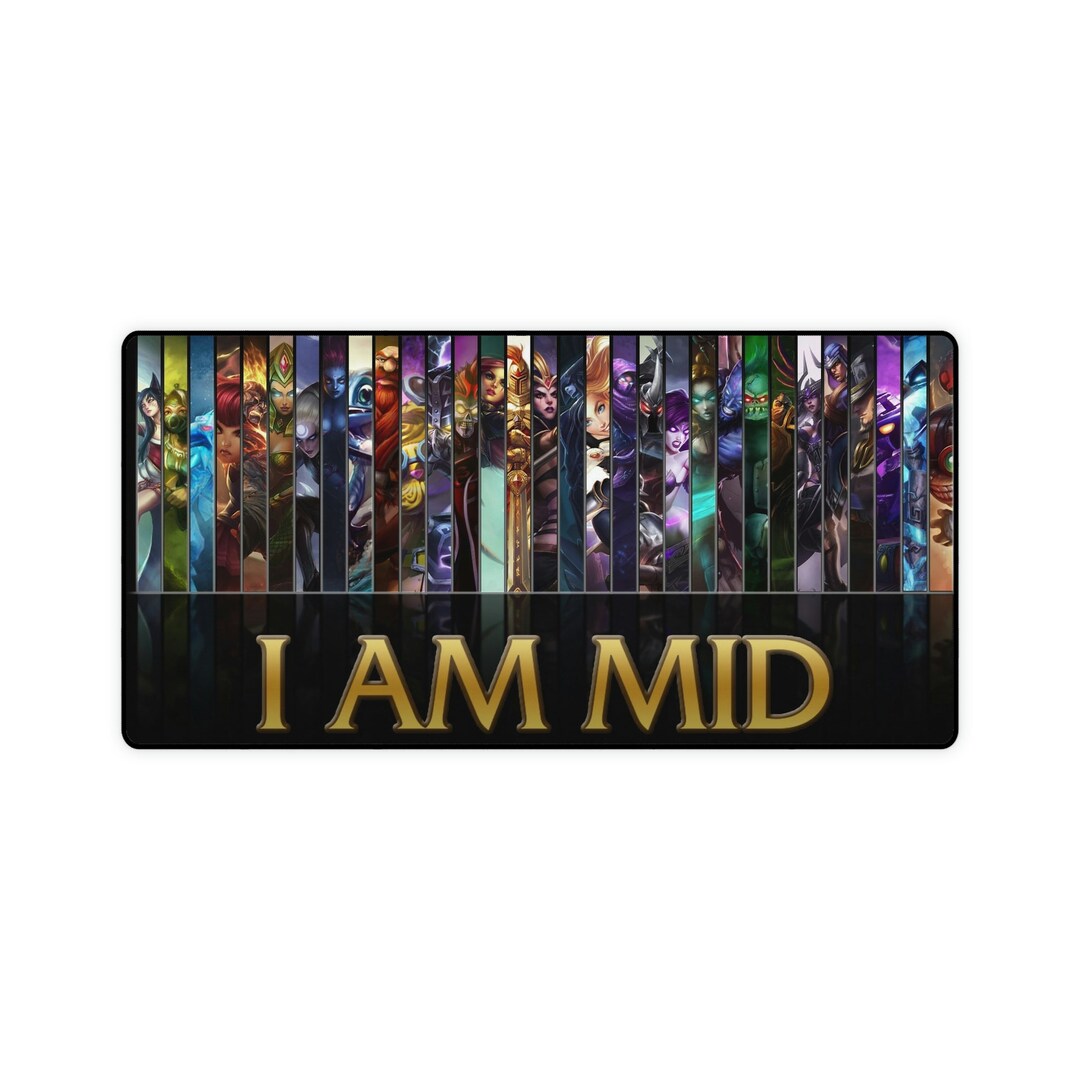 Lol Notepads Lol Collage Gaming Mouse Fun Desk Pad Mat, League Legends, Giant ...