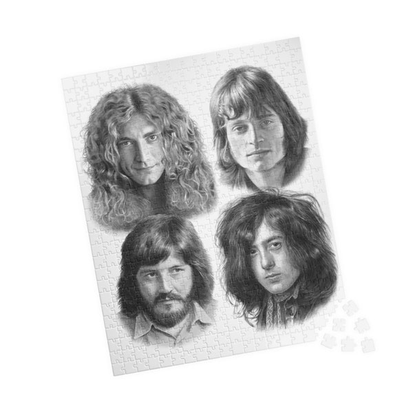 Led Zeppelin Puzzle Etsy