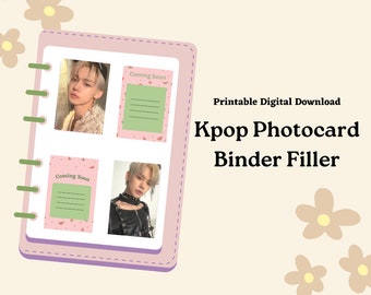 Kpop Photocard Binder Filler/Placeholder