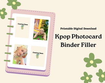 Kpop Photocard Binder Filler/Placeholder