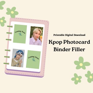 Kpop Photocard Binder Filler/Placeholder