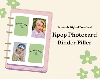 Kpop Photocard Binder Filler/Placeholder