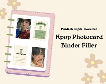 Kpop Photocard Binder Filler/Placeholder