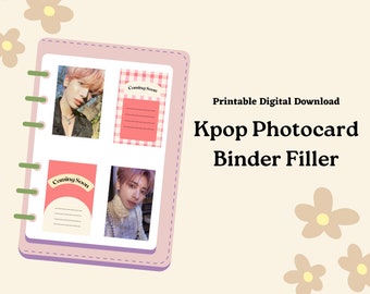 Kpop Photocard Binder Filler/Placeholder