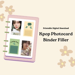 Kpop Photocard Binder Filler/Placeholder