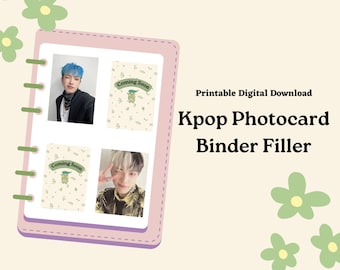 Kpop Photocard Binder Filler/Placeholder
