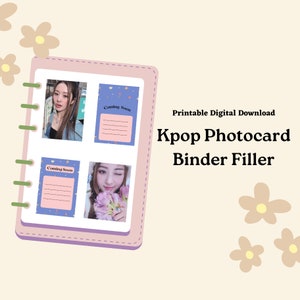 Kpop Photocard Binder Filler/Placeholder