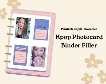 Kpop Photocard Binder Filler/Placeholder