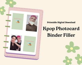 Kpop Photocard Binder Filler/Placeholder