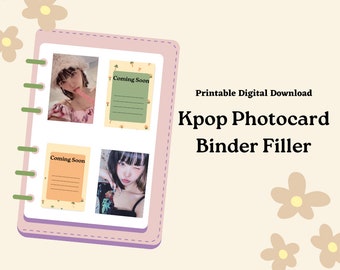 Kpop Photocard Binder Filler/Placeholder
