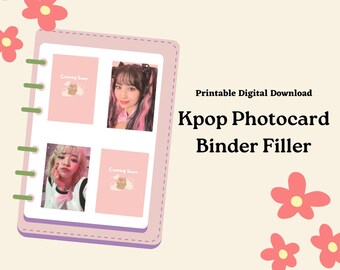 Kpop Photocard Binder Filler/Placeholder