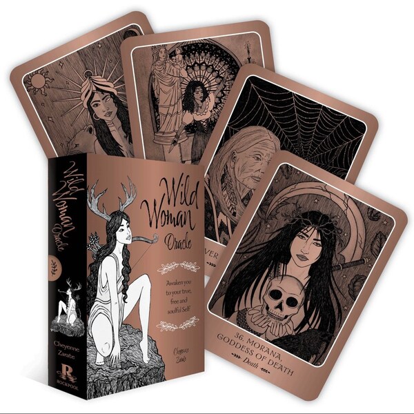 Wild Woman Oracle (44 Cards & 144 Page Guidebook), Women Who Runs with Wolves Tarot Cards, Oracle Cards, Divination, Tarot, Goddess Cards