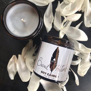 Sacred Ritual Candle -Vegan Soy, Witchcraft Spell Candle, Pagan Ritual Candle, Altar supply, Wiccan Candle, Meditation, Wicca Ritual, Witchy