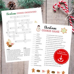 Weihnachtsplätzchen Spiel, Weihnachtsplätzchen Puzzle, Plätzchen Backparty, Weihnachtsfeier Spiel, Feiertagsfeier Spiel