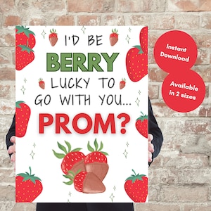 Prom Proposal Sign, Promposal Sign, Prom Proposal Poster, Promposal Poster, Promposal Idea, Promposal Food Ideas, Promposal Berries
