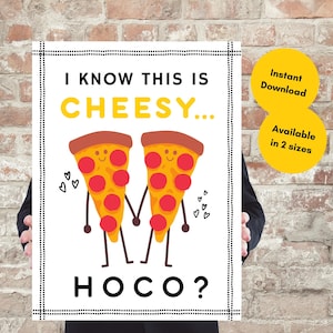 HOCO Vorschlag Poster, Heimkehr Vorschlag Idee, HOCO Vorschlag Idee, Pizza HOCO Vorschlag, Heimkehr Vorschlag kitschig, &quot;Cheesy&quot; Hoco Vorschlag
