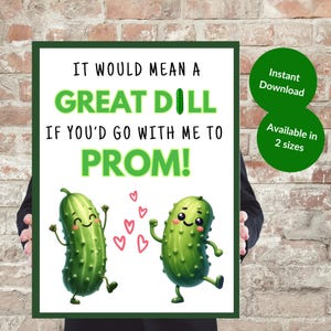 Prom Proposal Sign, Promposal Sign, Prom Proposal Poster, Promposal Poster, Promposal Idea, Prom Proposal Pickle, Promposal Pickle