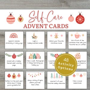 Self-Care Advent Calendar, Advent Calendar for Adults, Advent Calendar Gift for Her, Teen Girl Advent Calendar, Printable Advent Calendar