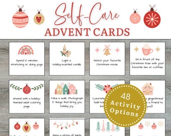 Self-Care Advent Calendar, Advent Calendar for Adults, Advent Calendar Gift for Her, Teen Girl Advent Calendar, Printable Advent Calendar