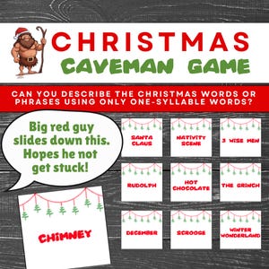 Christmas Group Game, Christmas Guessing Game, Printable Christmas Game, Christmas Party Game, Family Christmas Game, Office Christmas Party