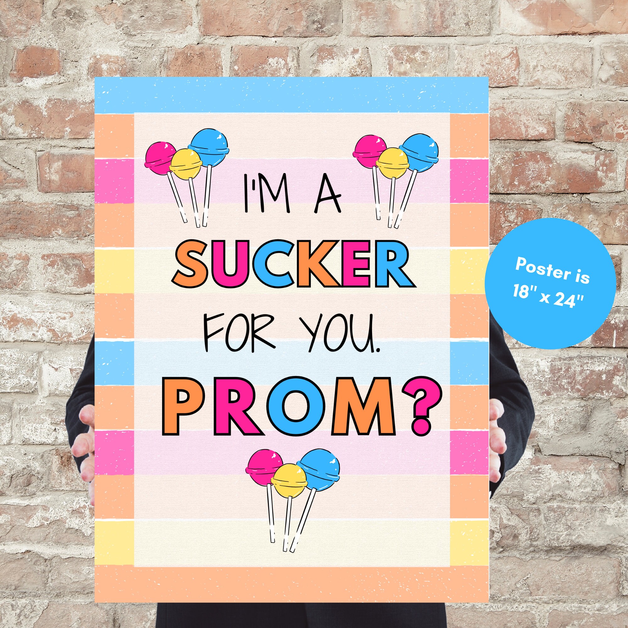 Prom Proposal Sign Promposal Sign Prom Proposal Poster Promposal Poster Promposal Idea Prom Proposal Sucker Sign Promposal Sucker Sign Etsy