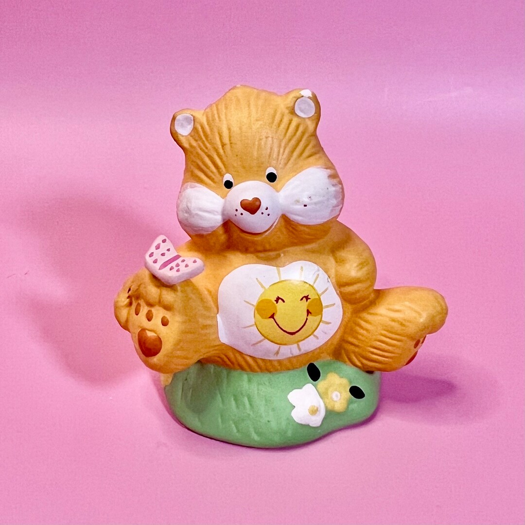 FUNSHINE BEAR 1983 Vintage Care Bears Porcelain Figurine. Etsy