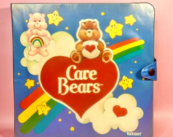 Vintage 1980s Care Bears Case for Mini Figurines