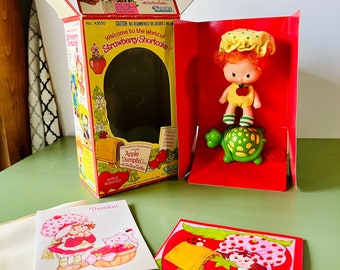 1980s Apple Dumpling Doll & Pet Teatime Turtle with Original Box - B-Roll Item with Imperfections - See Description