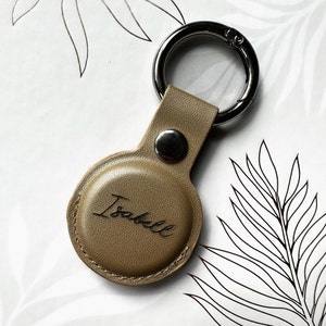AirTag Keychain, Personalized AirTag Holder, AirTag Keyring, Personalized AirTag Keychain - Engrave Symbols