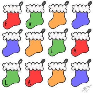 Stockings fa la la SVG