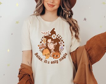 Halloween Witch Shirt Retro Plant T Shirt Witchy Vibes Groovy Shirt Halloween Gift for Spooky Season Creepy Shirt Creepy Plant Witch T Shirt