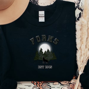 Twilight Forks Sweater Twilight Gift Twilight Merch New Moon Sweater Wolf Forks Washington Sweater New Moon Merch for Twilight Fan Gift