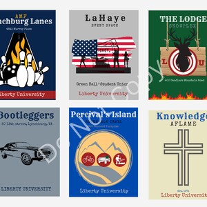 Liberty University, Liberty, LU, The Flames, Lynchburg, Guy Dorm, Dorm print pack, digital prints, downloads, Dorm Decoration, Dorm decor