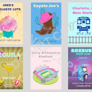 UNCC, University of North Carolina at Charlotte, 49&#39;ners, Charlotte, Preppy Prints, College Prints, Dorm Prints, Dorm, Dorm Decor, Digital