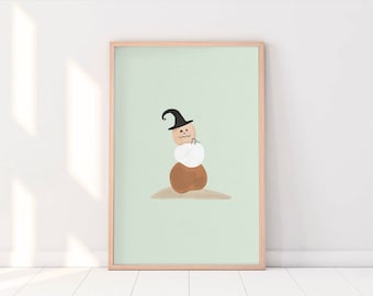 Halloween Wall Art Collection:  Do you know the Pumpkin Man Print