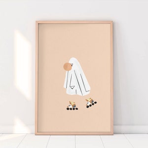 Halloween Wall Art Collection Ghost Print image 1