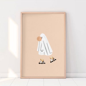 Halloween Wall Art Collection - Ghost Print