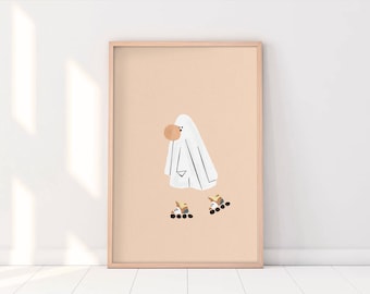 Halloween Wall Art Collection - Ghost Print