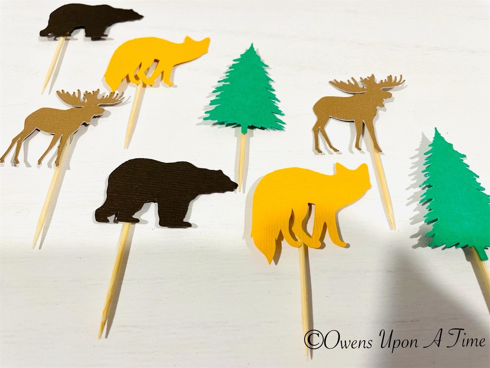 36 Pezzi Topper Per Cupcake A Forma Di Volpe - Decorazioni Torta Per Compleanno A Tema Animali, 4 Stili Diversi Di Volpi