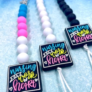Labor and Delivery Nurse Dilation Visual Keychain-L&D Nurse Gift-OB Badge Reel Accessory-Labor Progession Visual-Nursing is a Work of Heart