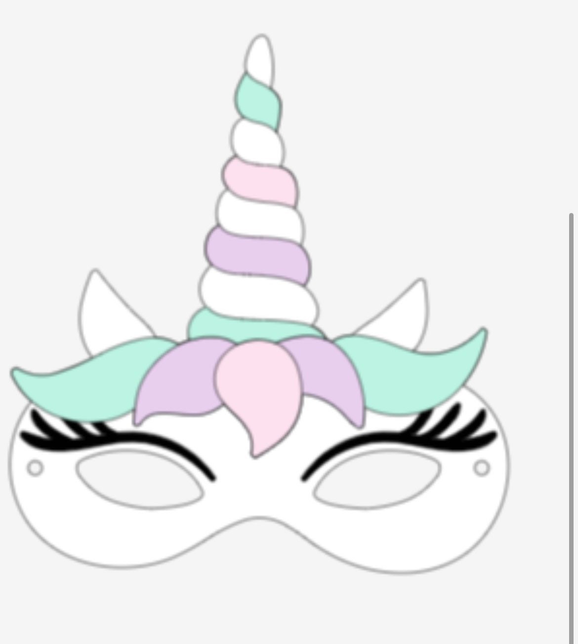 Unicorn Mask Party Game Activityunicorn Party Favor Etsy
