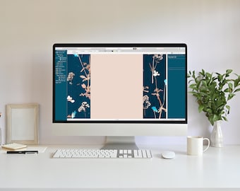 Temas de Scrivener de flores prensadas / Tema Cottagecore / Mac OS