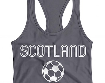 Scotland Soccer Ladies Racerback | Country Pride Tank | Soccer Fan Gift