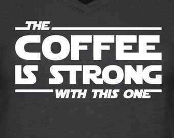 Funny Coffee T-Shirt: Sci-Fi Parody, Caffeine Quote