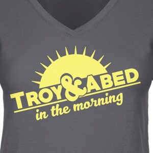 Troy and Abed In The Morning Ladies Crewneck or V-neck T-shirt -  Funny, Pop Culture Shirt