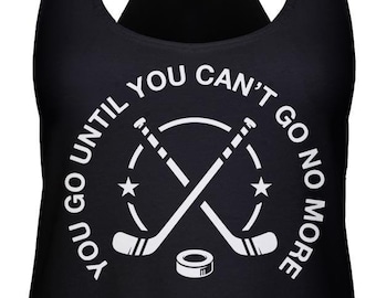 Hockey Racerback Tank Top: Funny Pop Culture Shirt