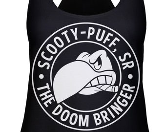 Scooty-Puff, Sr. - The Doom Bringer Ladies Racerback Tank Top -Funny Pop Culture Shirt