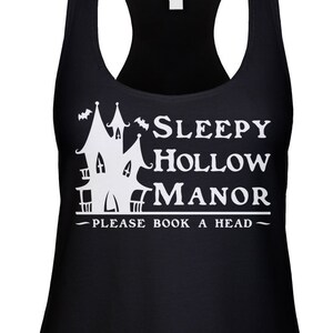 Sleepy Hollow Manor Racerback Tank Top: Halloween Horror Shirt
